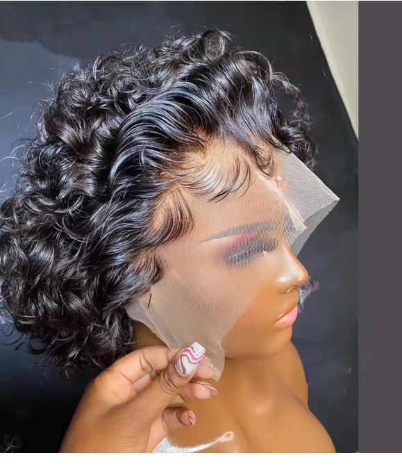 Remy Raw Indian Hair Short Pixie Curly Human